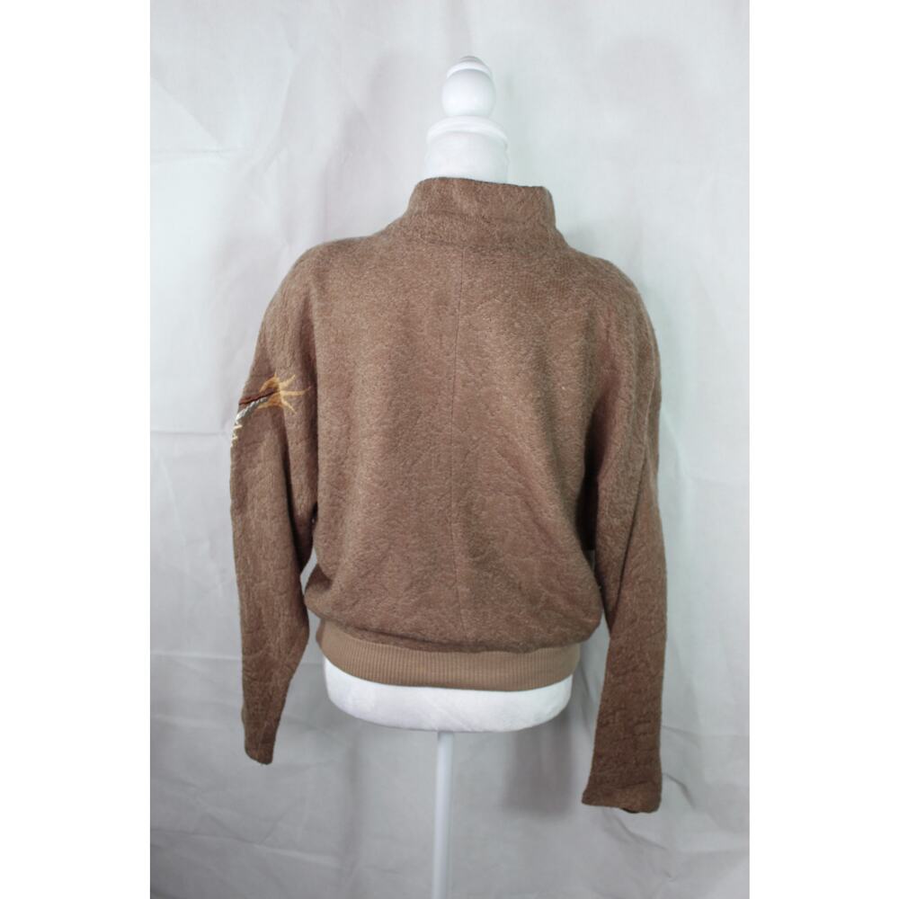 Vintage Kirin Creations Batwing Sweater Embroidered Chinese Dragon Rhinestone M - Picture 6 of 15